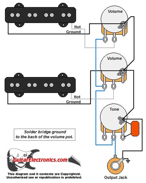 jazz bass guitar wiring diagram 